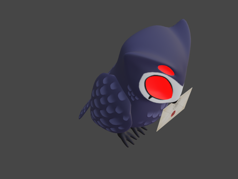  斯托拉斯  猫头鹰3d模型 