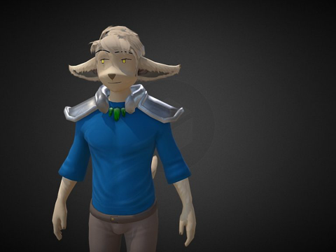  两种 大型多人在线角色扮演游戏  巴斯蒂安 基思凯泽3d模型 