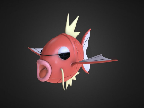  鲤鱼王使用了飞翔3d模型 