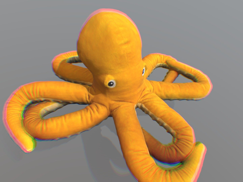  章鱼三维扫描3d模型 