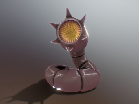  沙丘地虫4K纹理3d模型 