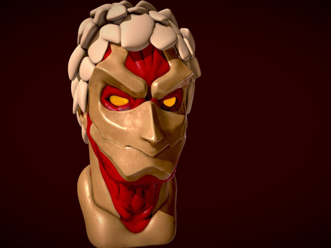  进击的巨人  铠之巨人3d模型 