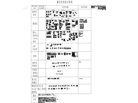 餐饮空间室内装饰家具图块CAD施工图集cad施工图