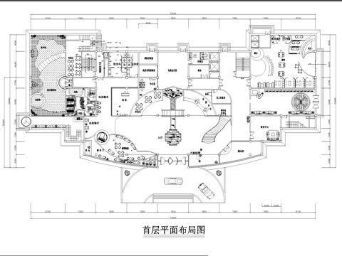 酒店平面布置图室内装饰CAD施工图cad施工图