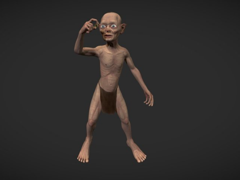  咕噜  我的宝贝3d模型 