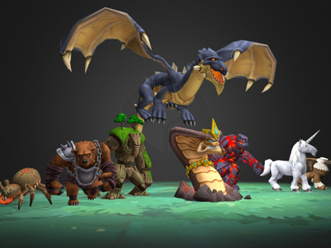  动物与生物动画包3d模型 