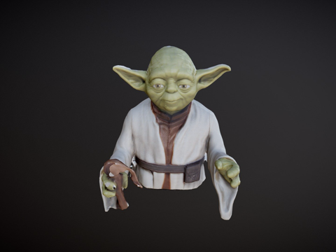  星球大战尤达3d模型 
