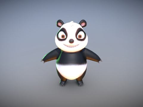  熊猫3d模型 