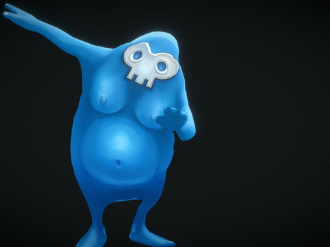  蓝家伙3d模型 