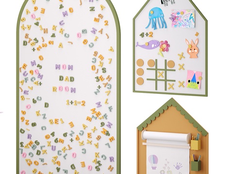  墙面造型3d模型 