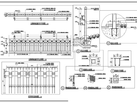 残疾人无障碍坡道大样CAD施工图集cad施工图