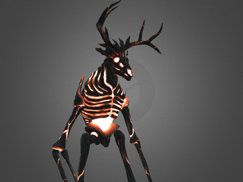  猎鹿人动画3d模型 