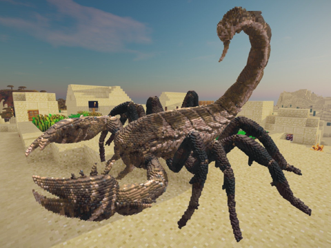  我的世界蝎子建造示意图3d模型 