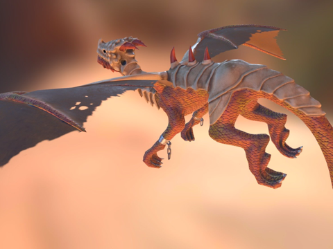  龙上古卷轴模组3d模型 