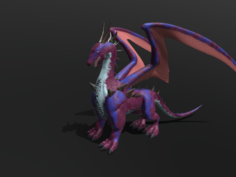  龙CG模型3d模型 