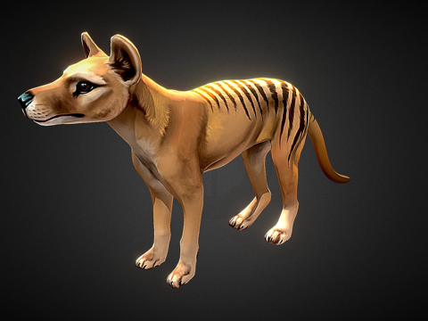  袋狼重塑3d模型 