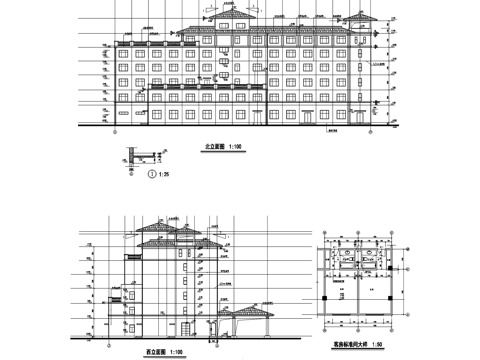 酒店建筑全套CAD施工图集cad施工图