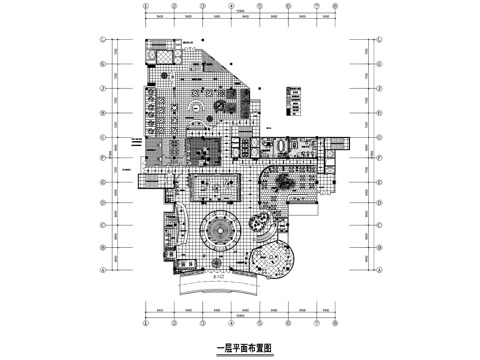 酒店公区室内装饰CAD施工图集cad施工图