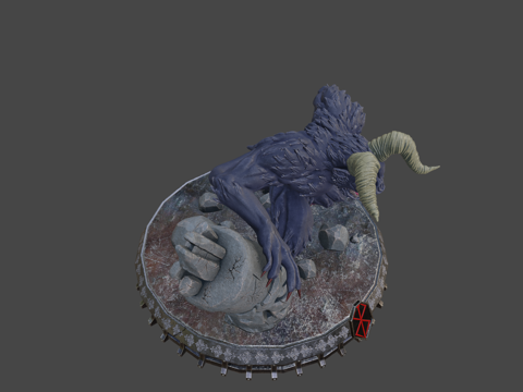  狂战士  佐德3d模型 