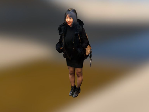  罂粟背包3d模型 