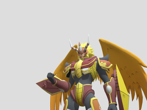  数码兽  阿尔达兽3d模型 