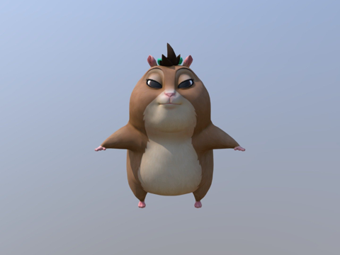  堡垒之夜宠物仓鼠3d模型 