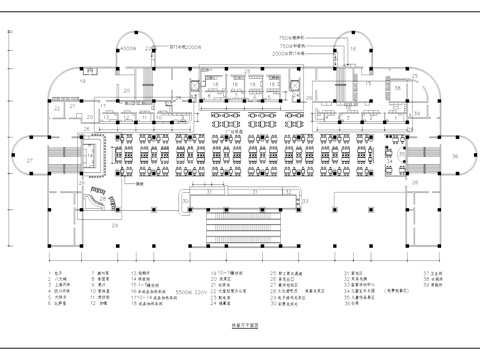 快餐店平面布置及天花顶棚CAD施工图cad施工图