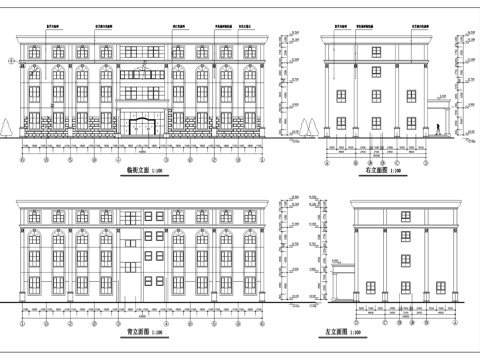 小型酒店综合楼建筑CAD施工图集cad施工图
