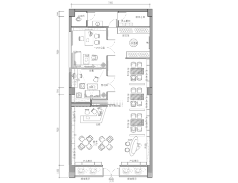 婚纱店 最新全套施工图设计cad施工图