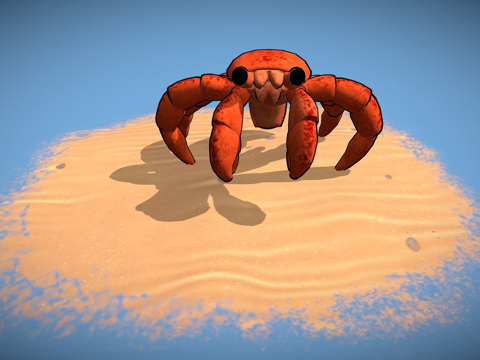  寄居蟹伯纳多3d模型 
