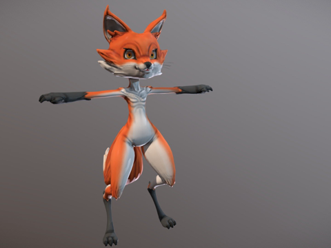  快速狐狸9k3d模型 