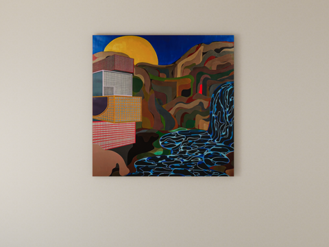 装饰画挂画su模型