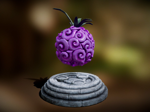  恶魔果实 暗暗果实 海贼王3d模型 