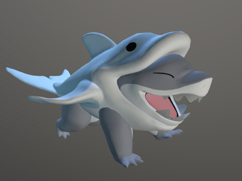  杰夫小鲨鱼 漫威3d模型 