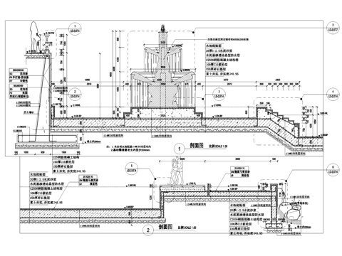 游泳池节点大样景观详图CAD施工图cad施工图