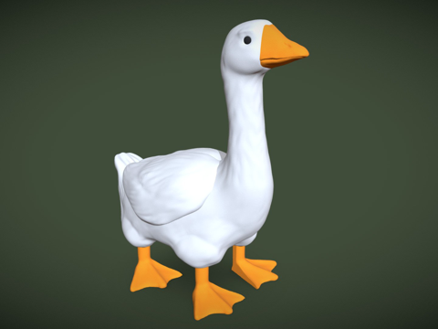  鹅CG模型3d模型 