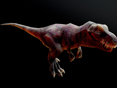  低多边形霸王龙3d模型 