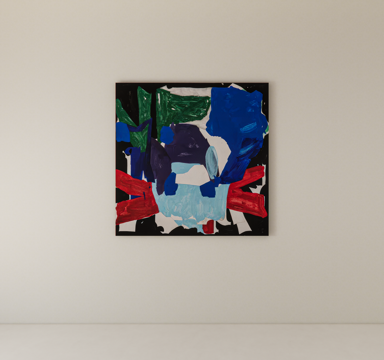  装饰画挂画su模型 