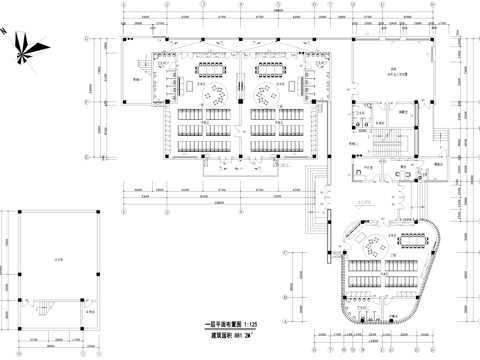 现代四层幼儿园室内装饰CAD施工图整套cad施工图