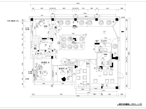 婚纱店 最新全套施工图设计cad施工图