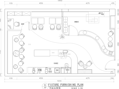 宠物店 最新平面施工图合集cad施工图