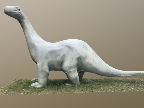  快乐雷龙雕像 摄影测量法3d模型 