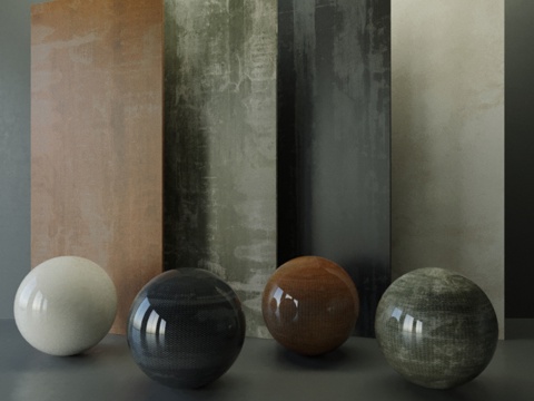  Design Effect石板纹理与无缝纹理套装293d模型 