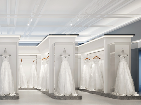 婚纱店 最新全套施工图设计cad施工图