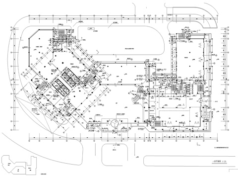 宁波华信国际大酒店建筑CAD施工图集cad施工图
