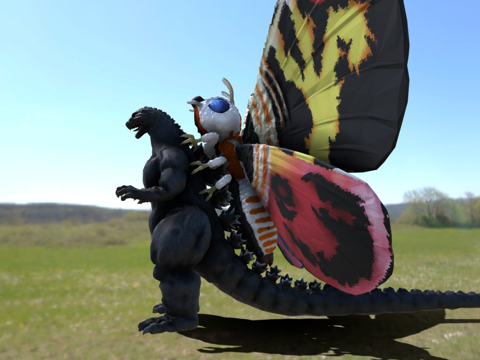  莫苏与哥吉3d模型3d模型 