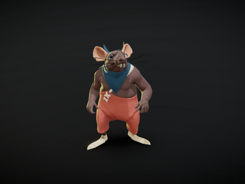  啮齿动物朋友3d模型 