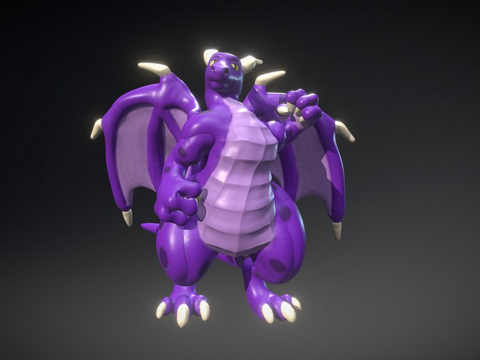  炫耀之龙3d模型 