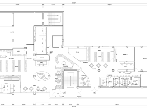婚纱店 最新全套施工图设计cad施工图