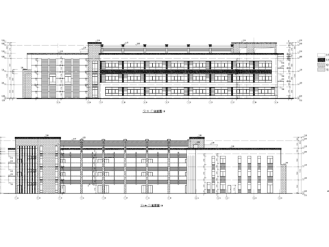 现代三层幼儿园建筑CAD施工图整套cad施工图